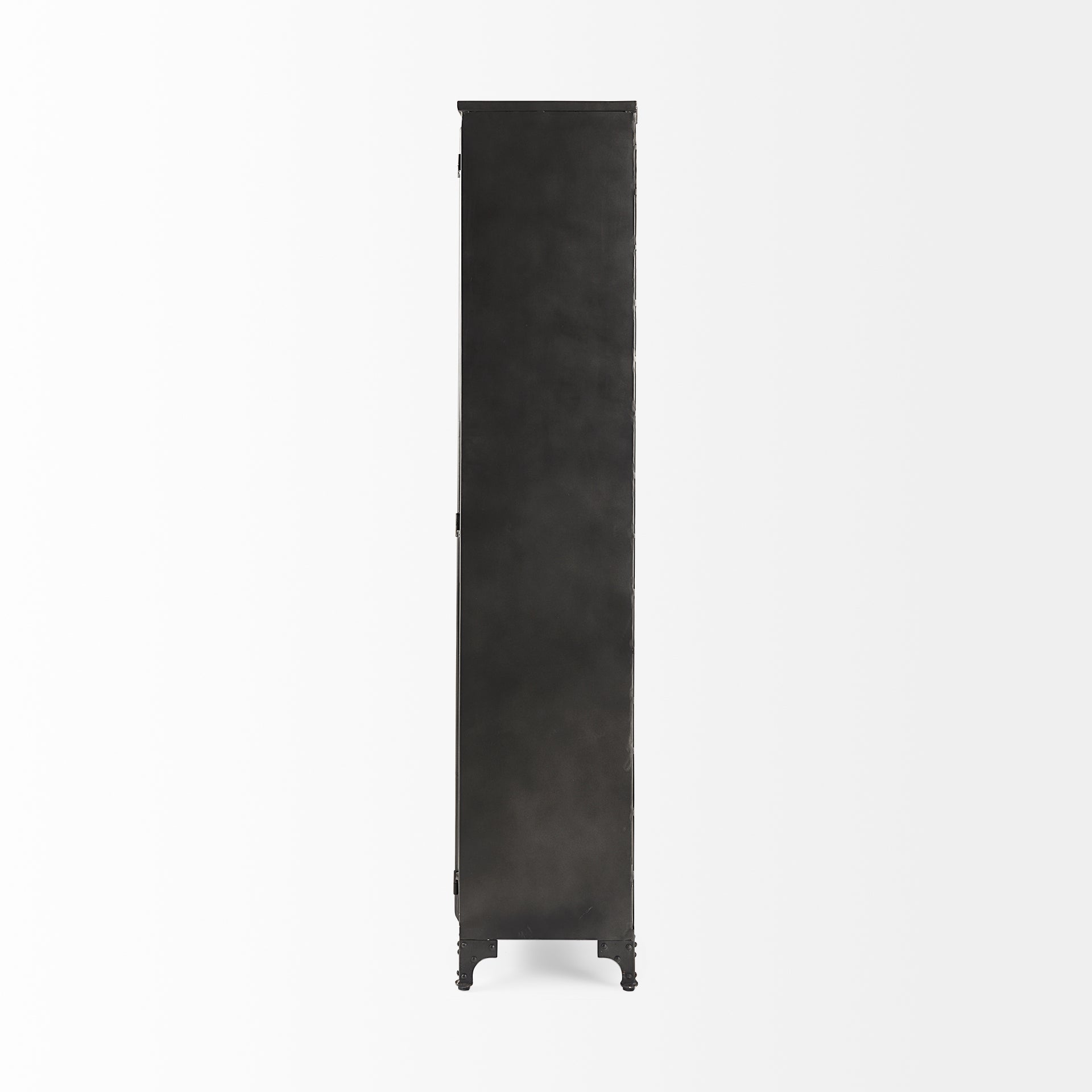 Mercana Poppy 37.8" x 15" x 74" Iron Display Cabinet