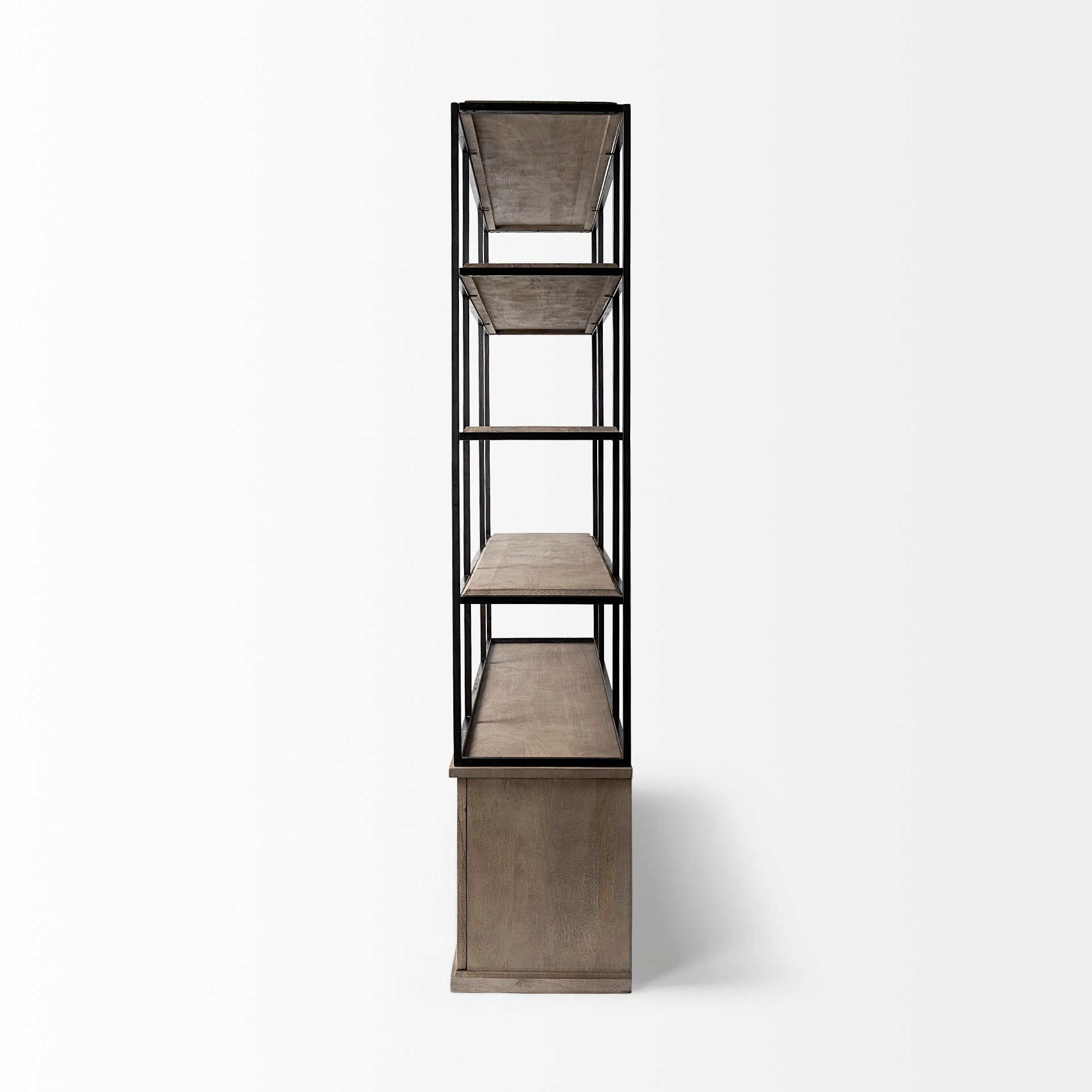 Mercana Braxton 81.5" x 18.5" x 90" Solid Wood Wall Shelf