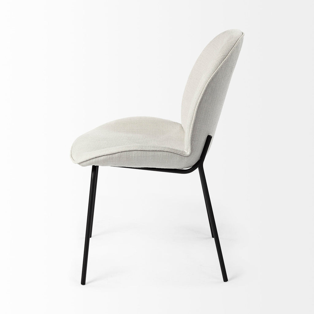Mercana Inala 21.3" x 25.6" x 34.3" Metal Dining Chair (Set of 2)