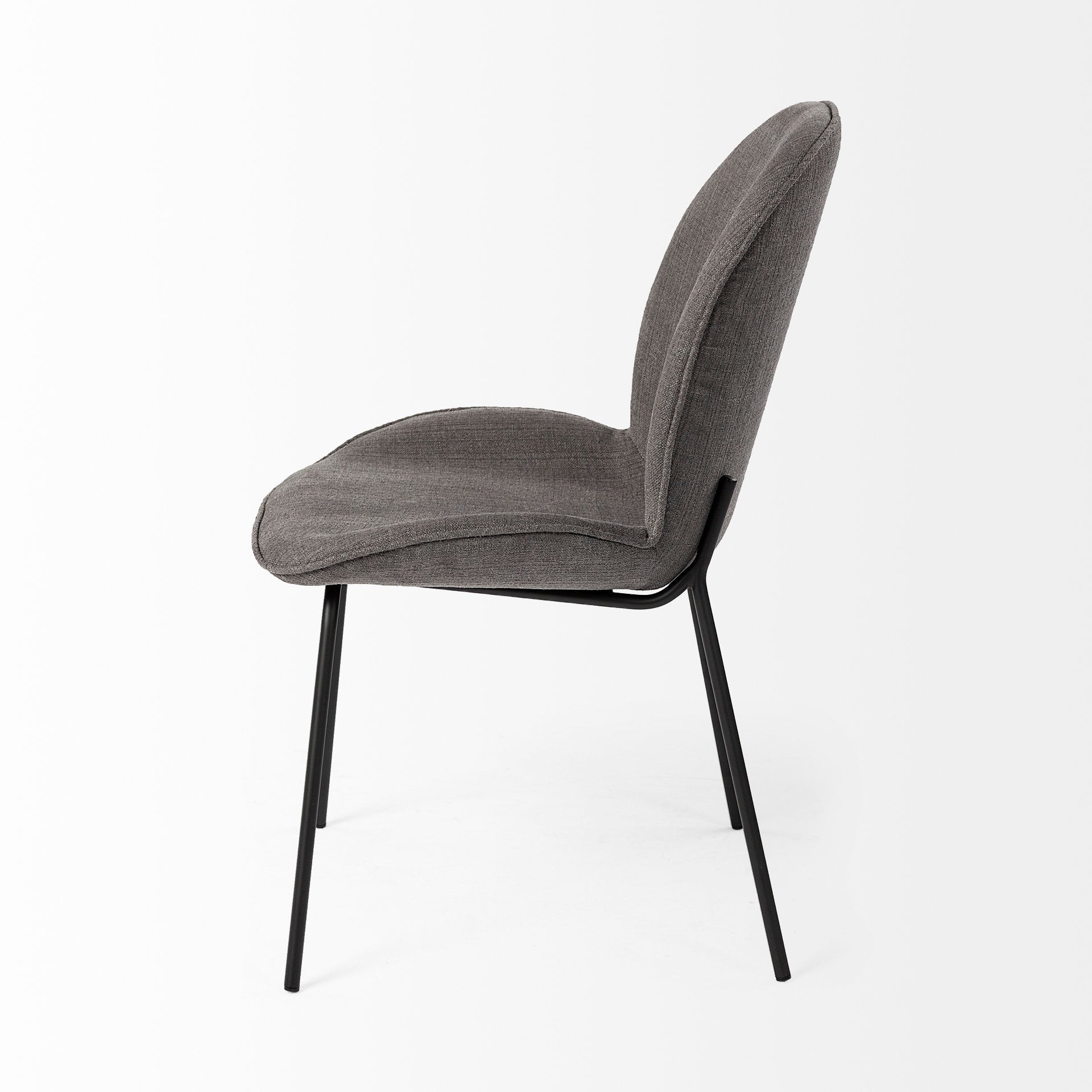 Mercana Inala 21.3" x 25.6" x 34.3" Metal Dining Chair (Set of 2)