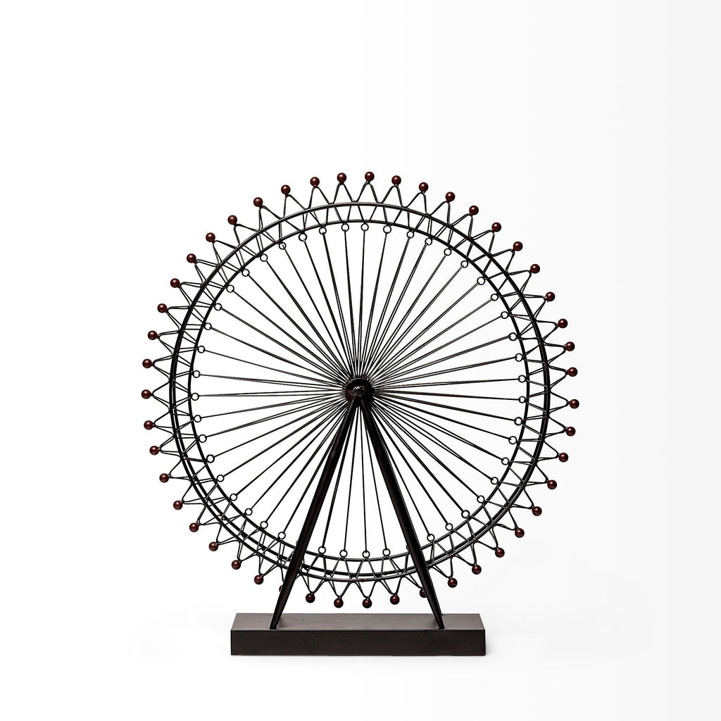 Mercana London 3" x 25" x 27" Metal Decorative Object