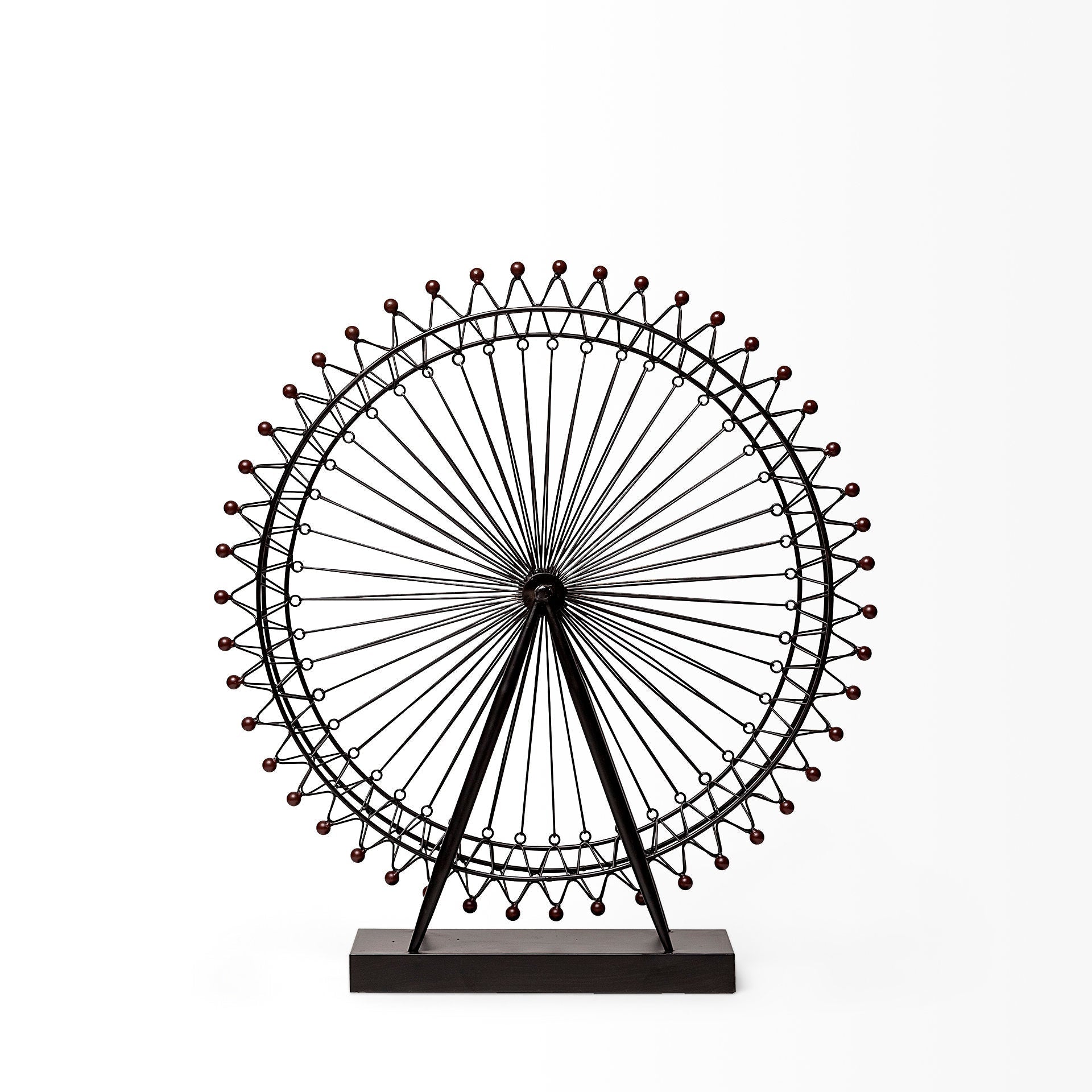 Mercana London 3" x 25" x 27" Metal Decorative Object