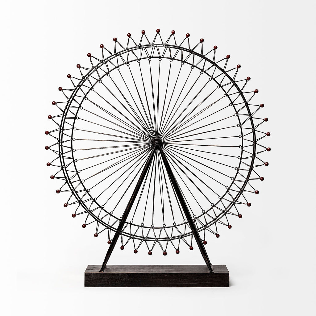 Mercana London 5" x 28.7" x 31.9" Metal Decorative Object