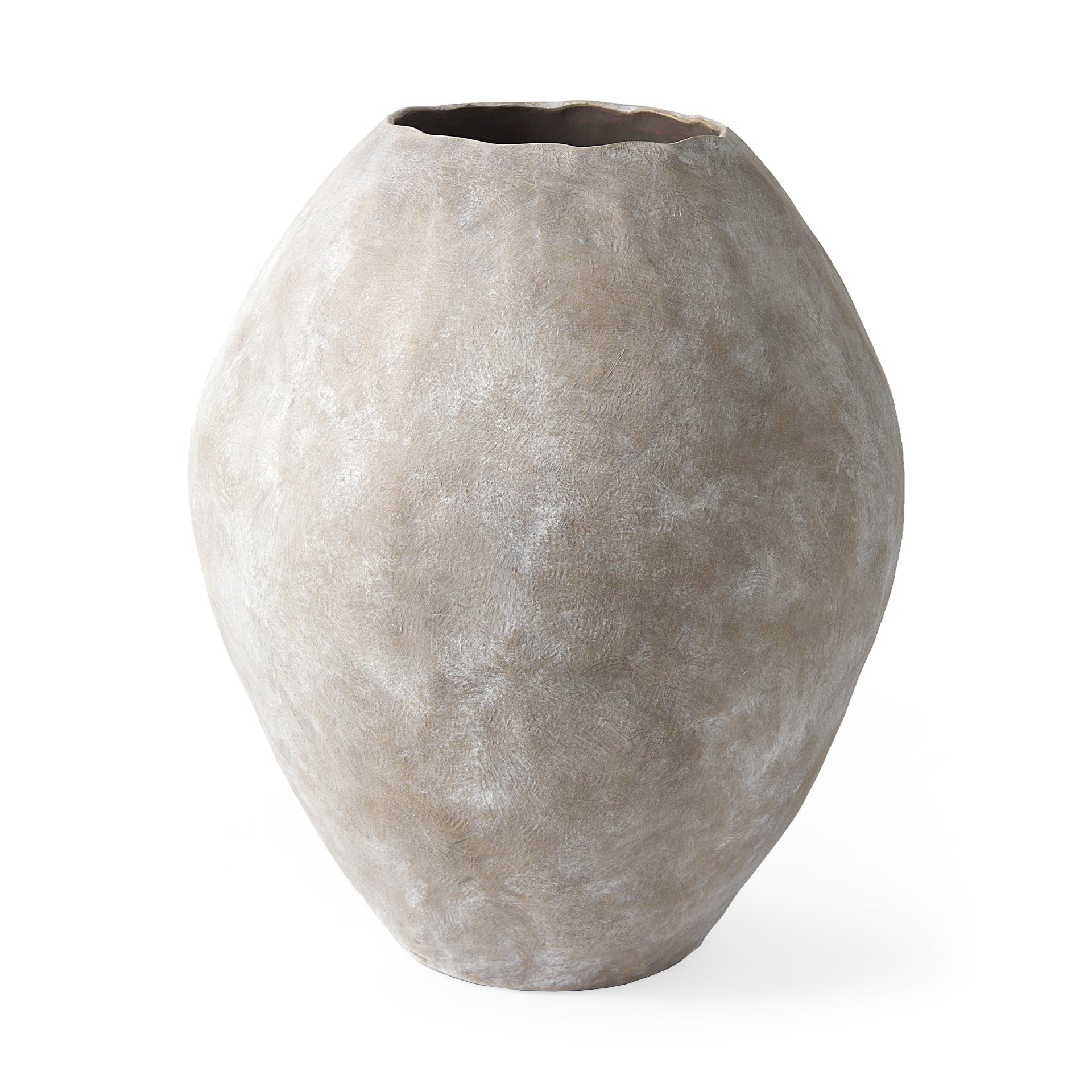 Mercana Gobi 23.4" x 23.4" x 27.6" Ceramic Floor Vase