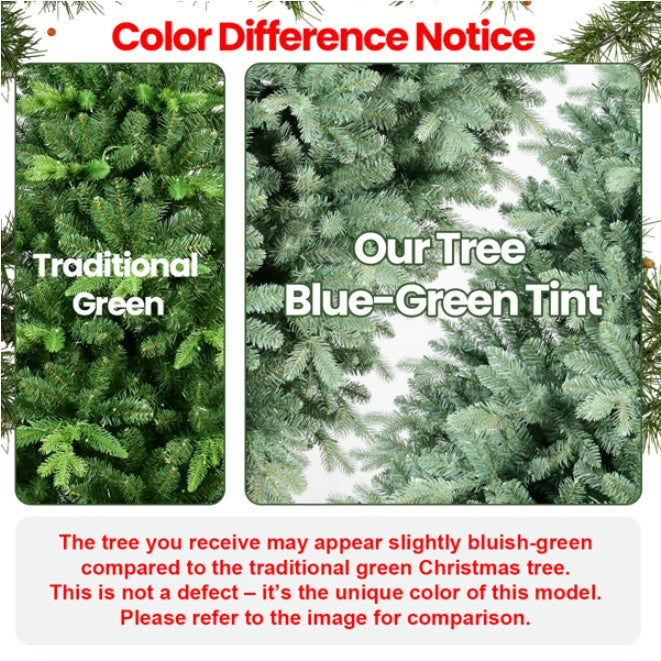 🎄 5FT Artificial Christmas Tree – Blue-Green Tint Holiday Decoration