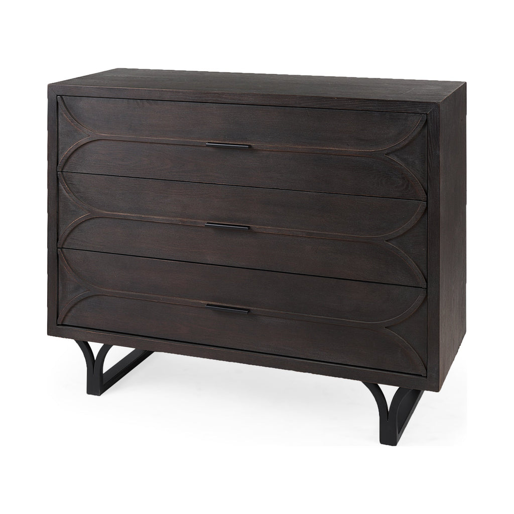 Mercana Giselle 40" x 15.9" x 31.9" Iron Accent Cabinet