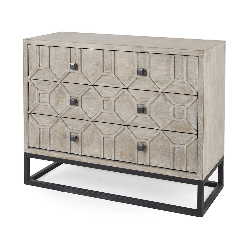 Mercana Genevieve 39" x 15.7" x 30.9" Metal Accent Cabinet