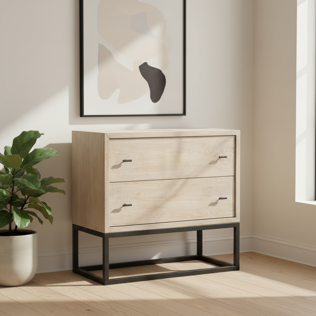 Mercana Ciara 31.9" x 15.9" x 30.1" Wood Accent Cabinet