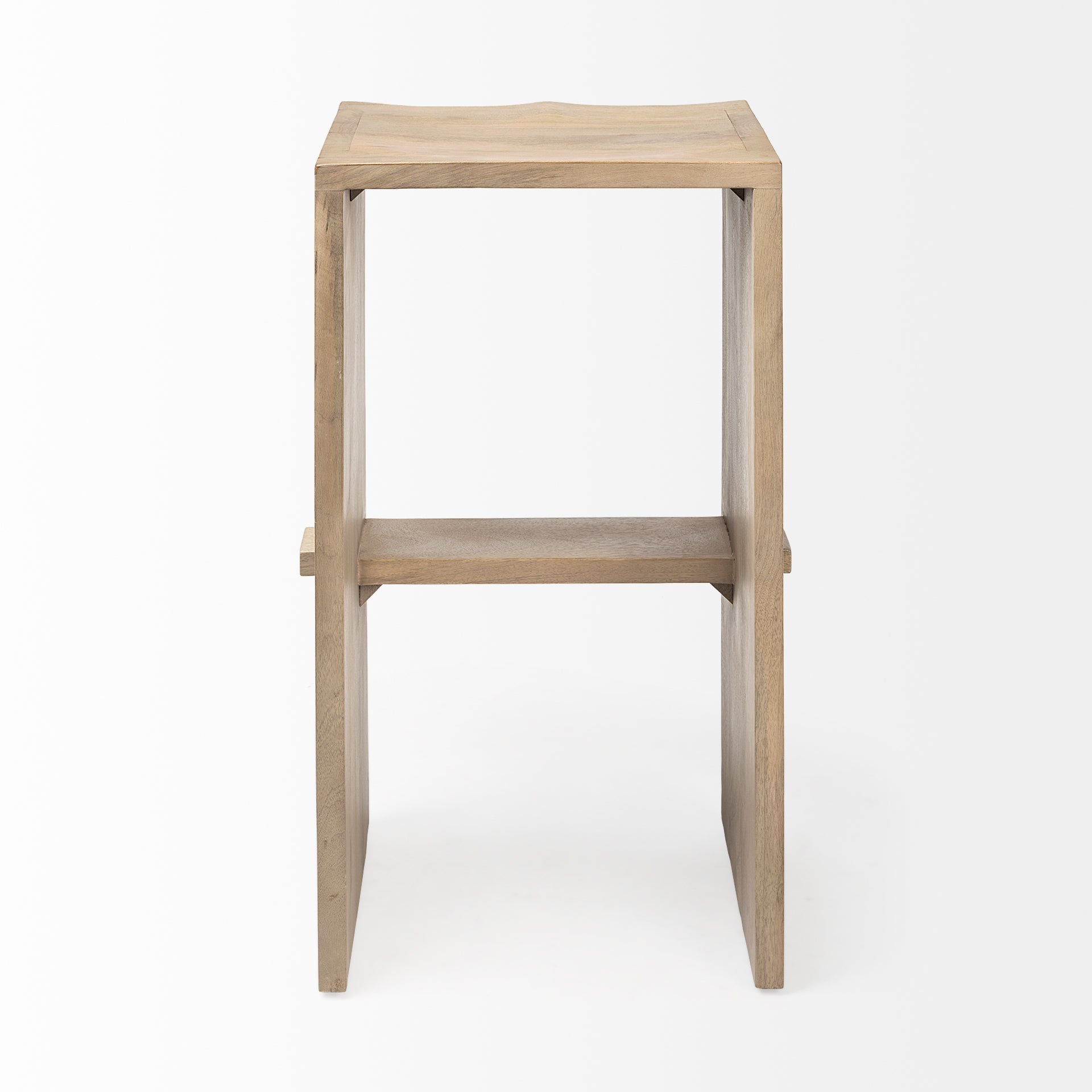 Mercana Aida 18.5" x 14" x 30" Solid Wood Stool
