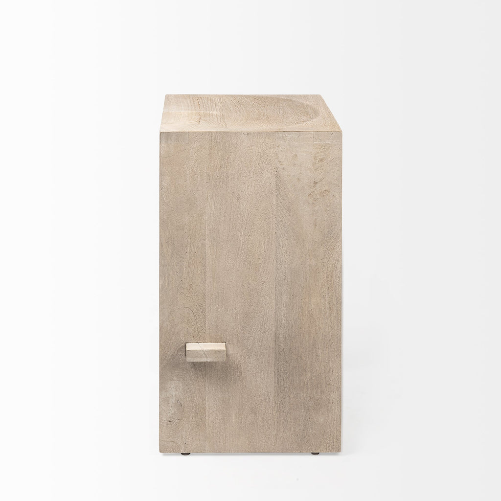 Mercana Aida 18.5" x 14" x 26" Solid Wood Stool