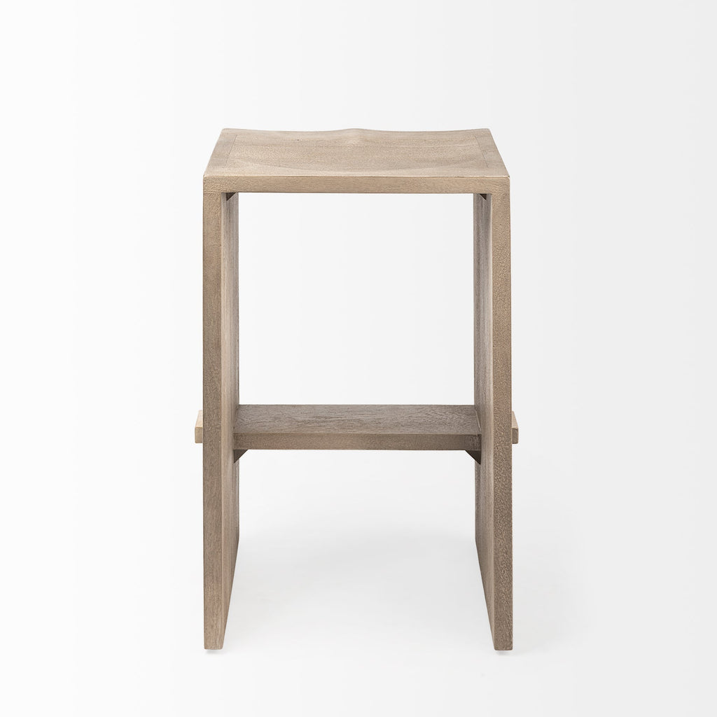 Mercana Aida 18.5" x 14" x 26" Solid Wood Stool