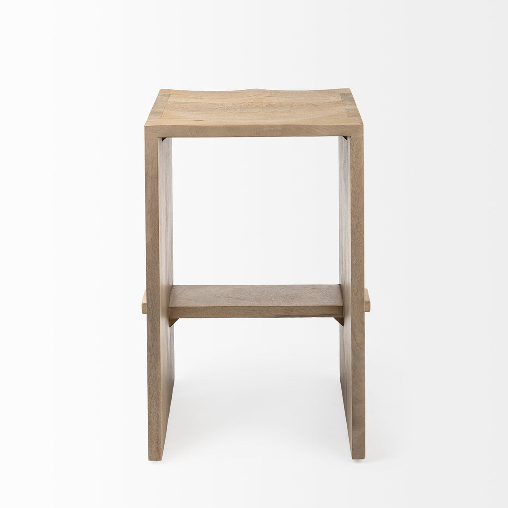 Mercana Aida 18.5" x 14" x 26" Solid Wood Stool