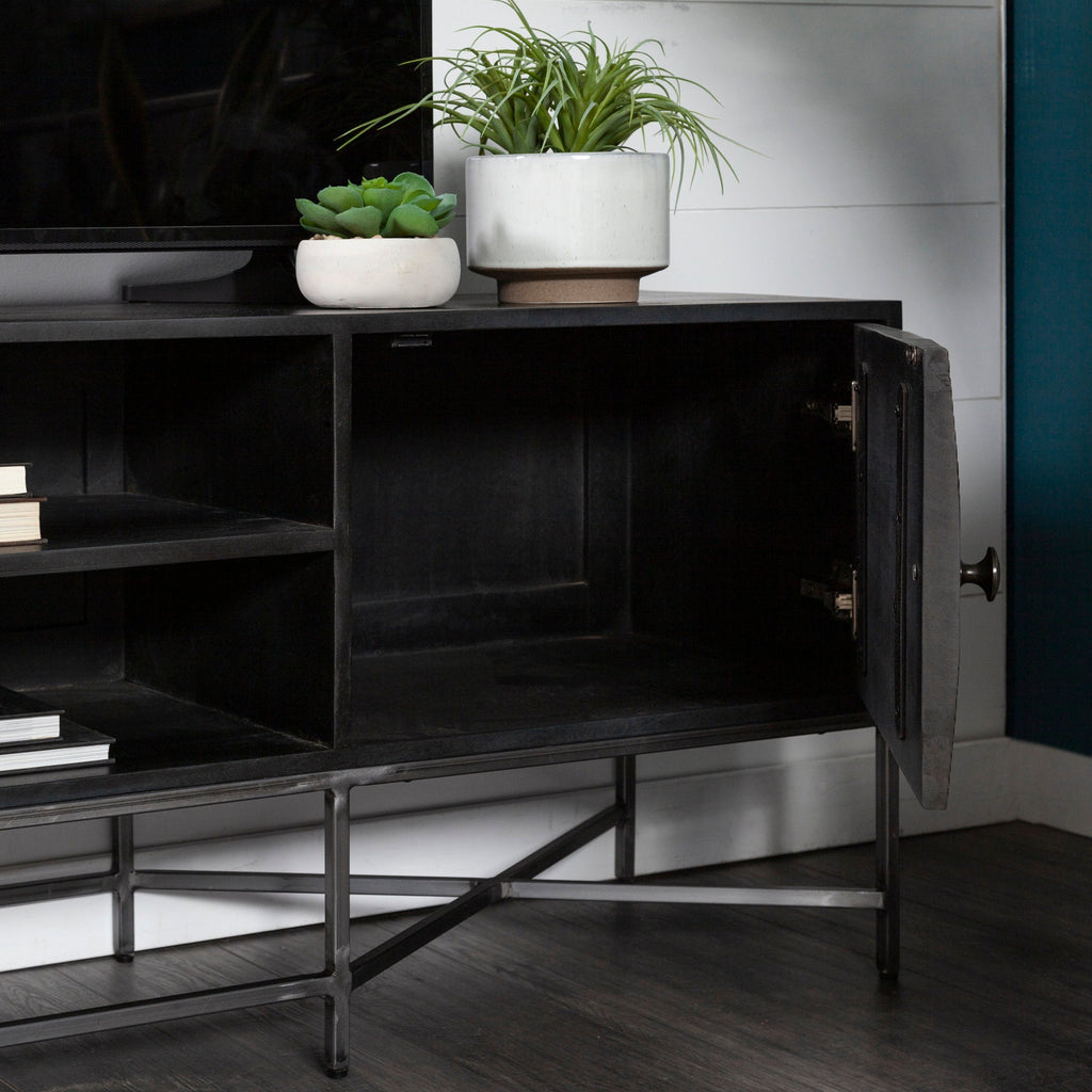Mercana Hogarth 70.5" x 16" x 23.3" Iron Media Unit