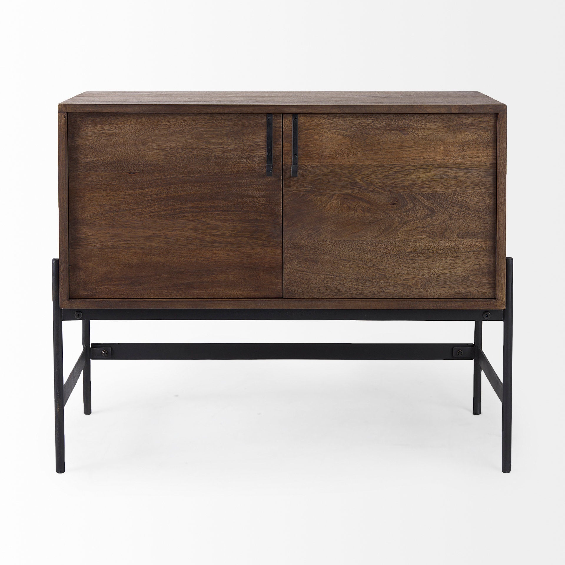 Mercana Glenn 37.5" x 16" x 30" Iron,Solid Wood Accent Cabinet