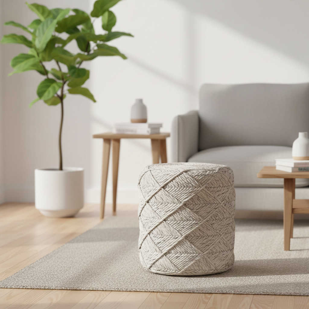 Mercana Esfera 17.8" x 15.8" x 15.8" Pouf