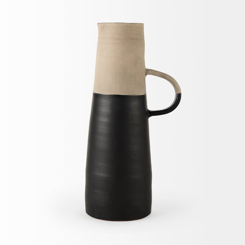 Mercana Garand 7" x 6" x 16" Ceramic Jug Vase