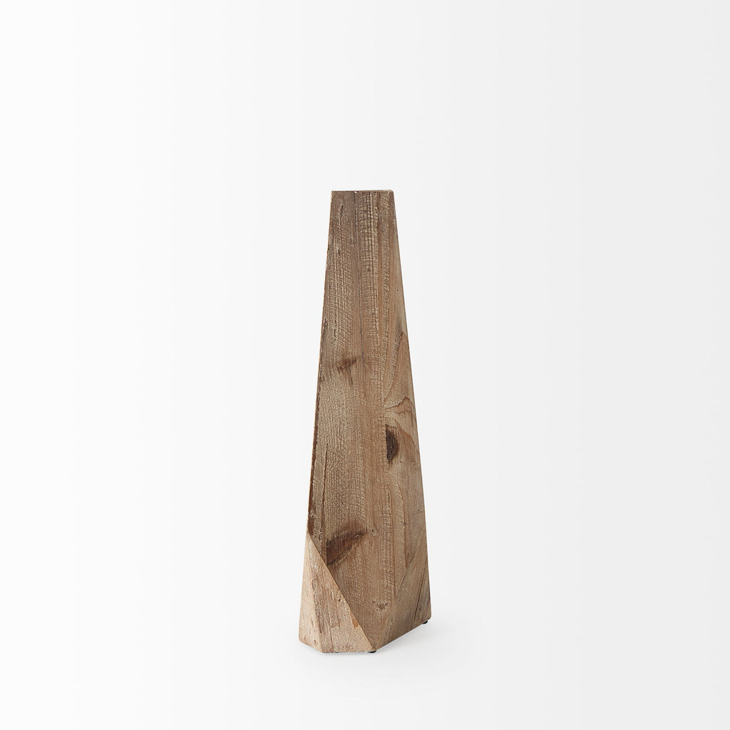 Mercana Allen 7.9" x 4.9" x 15.3" Solid Wood Vase