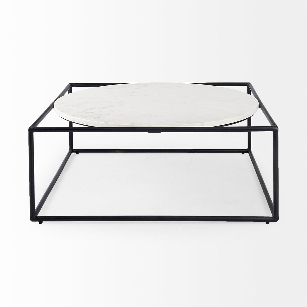 Mercana Austen 36" x 36" x 14" Metal Coffee Table
