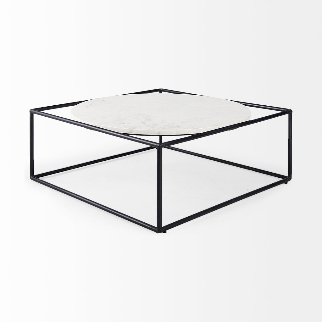 Mercana Austen 36" x 36" x 14" Metal Coffee Table
