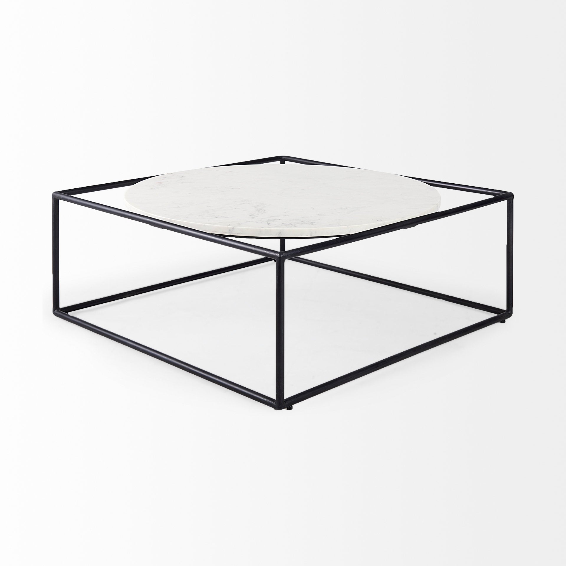 Mercana Austen 36" x 36" x 14" Metal Coffee Table