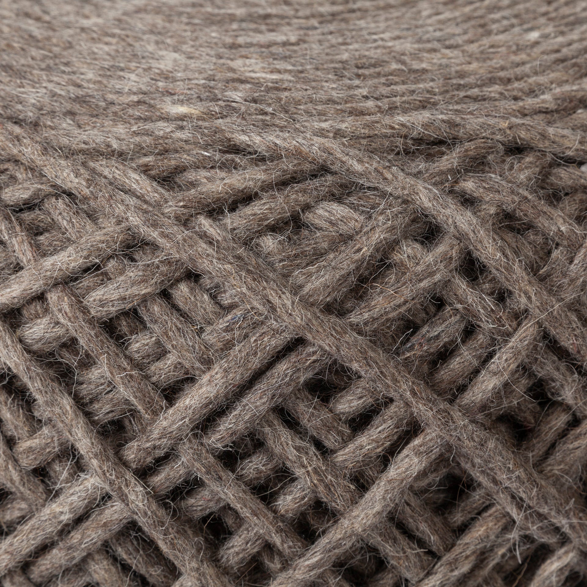 Mercana Allium 15.8" x 15.8" x 17.8" Wool Pouf