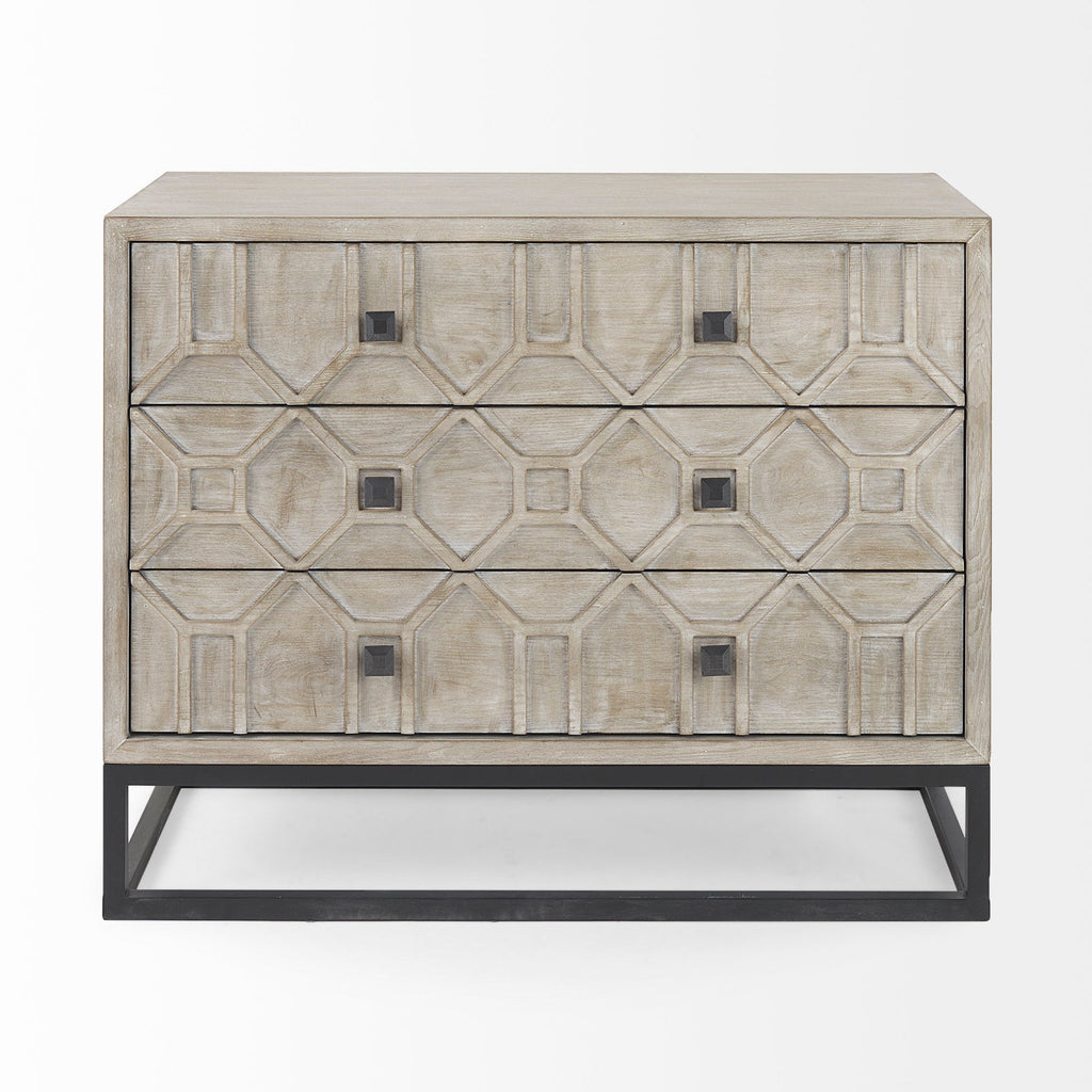 Mercana Genevieve 39" x 15.7" x 30.9" Metal Accent Cabinet