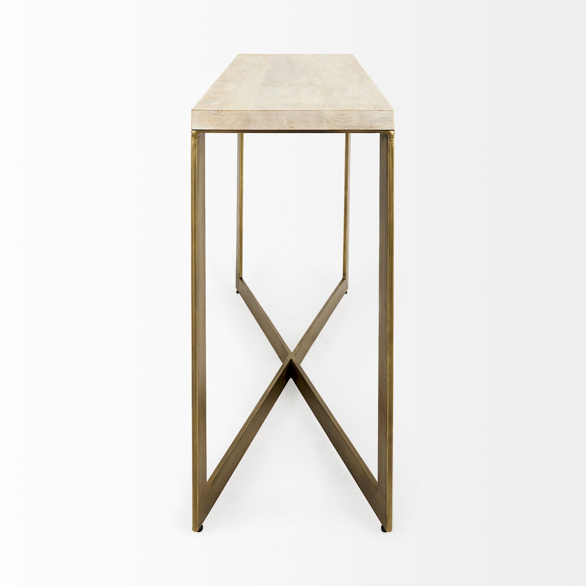 Mercana Faye 50" x 15" x 30" Iron Console Table