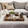 Mercana Carson 24" x 24" x 3" Solid + Manufactured Wood Tray