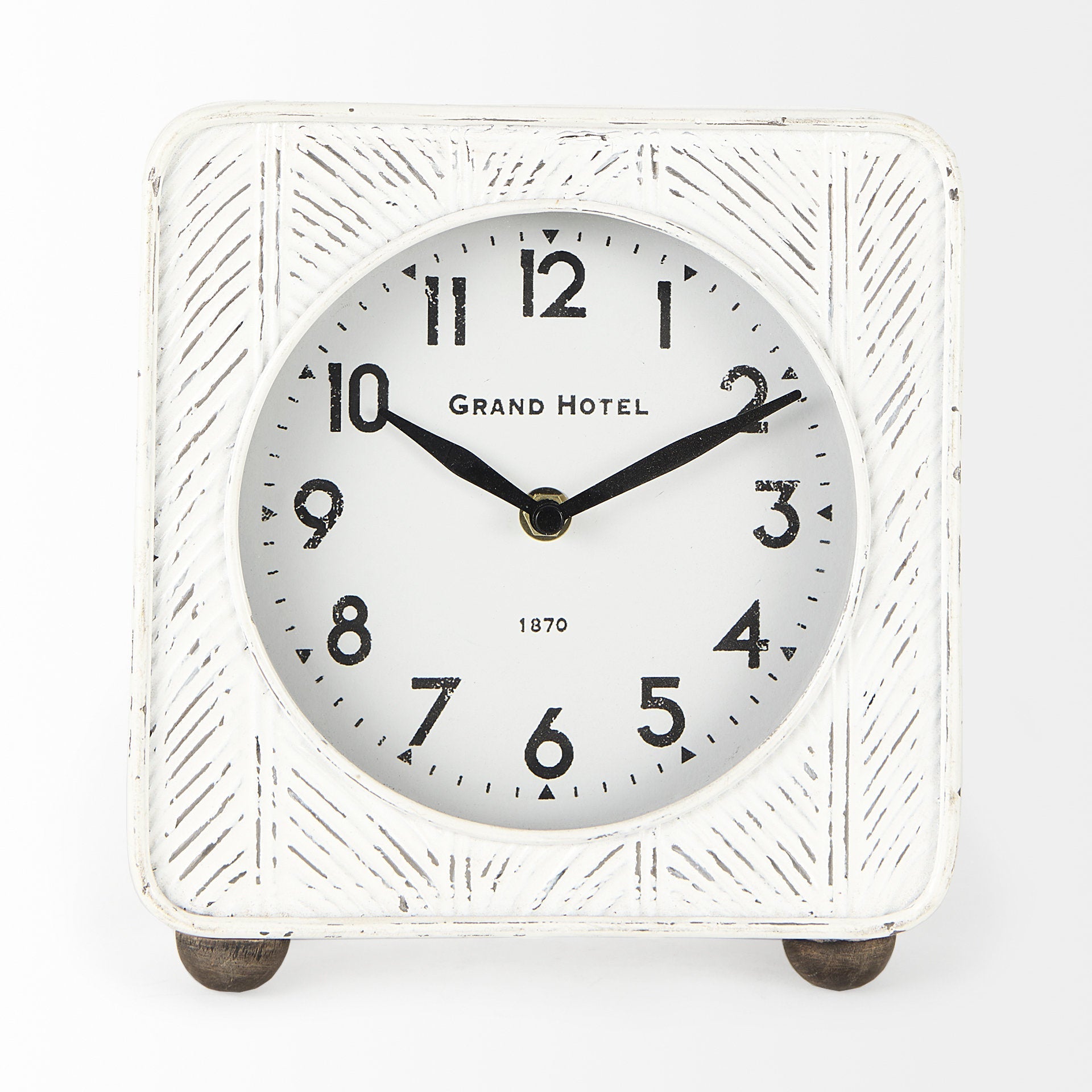 Mercana Karl 8" x 2.8" x 8.8" Metal Table Clock
