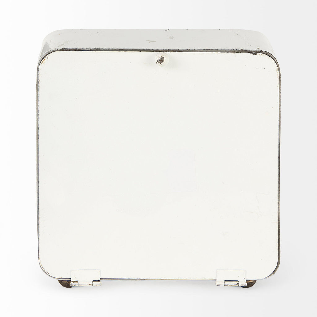 Mercana Karl 8" x 2.8" x 8.8" Metal Table Clock