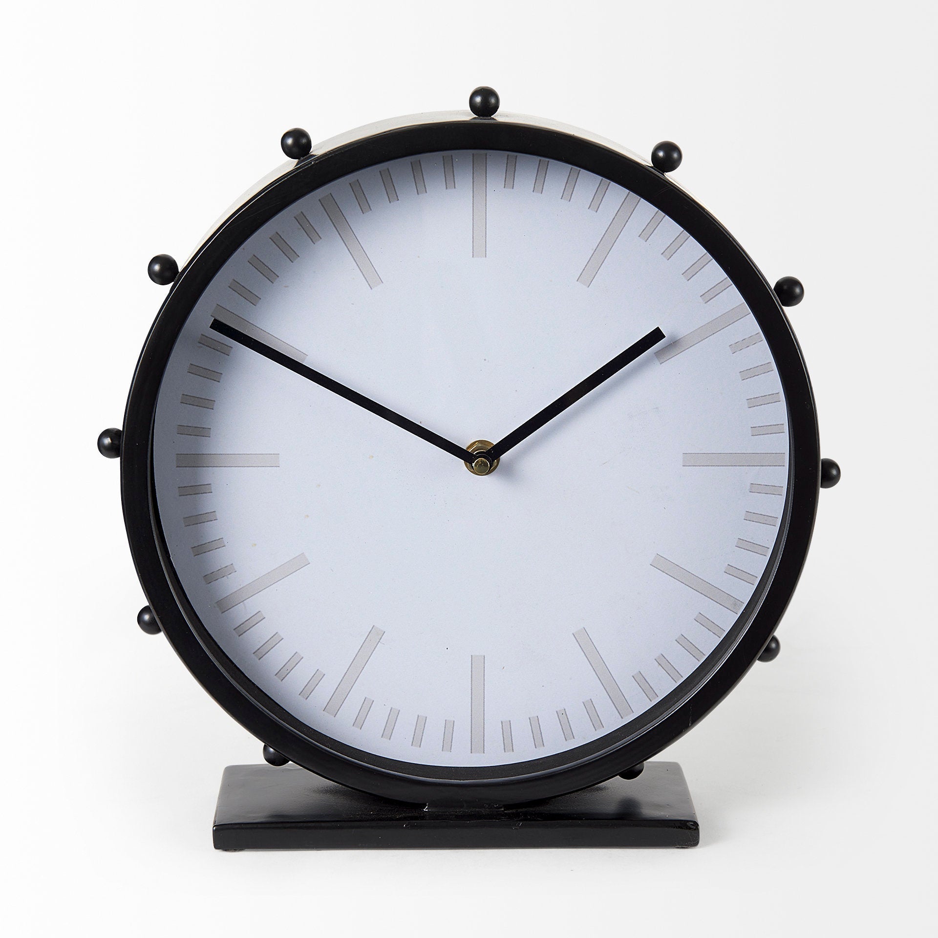 Mercana Marian 11" x 3.1" x 11" Metal Table Clock