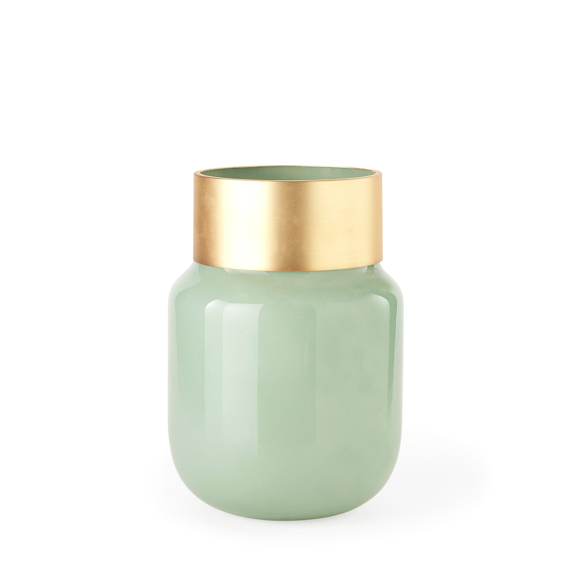 Mercana Minty 8.7" x 8.7" x 12.4" Glass Vase