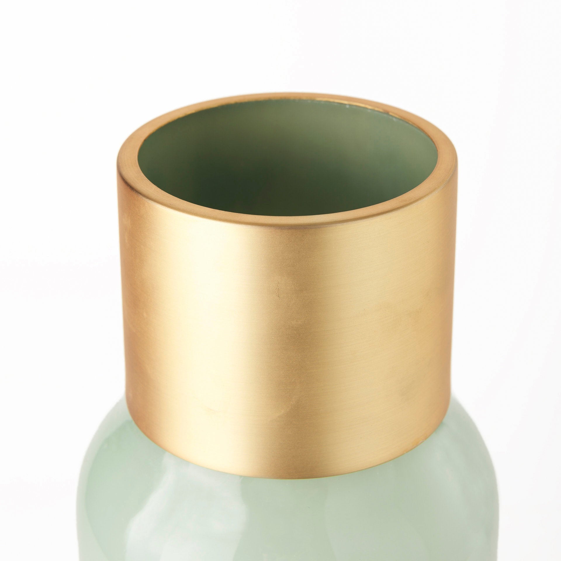 Mercana Minty 5.7" x 5.7" x 16.8" Glass Vase