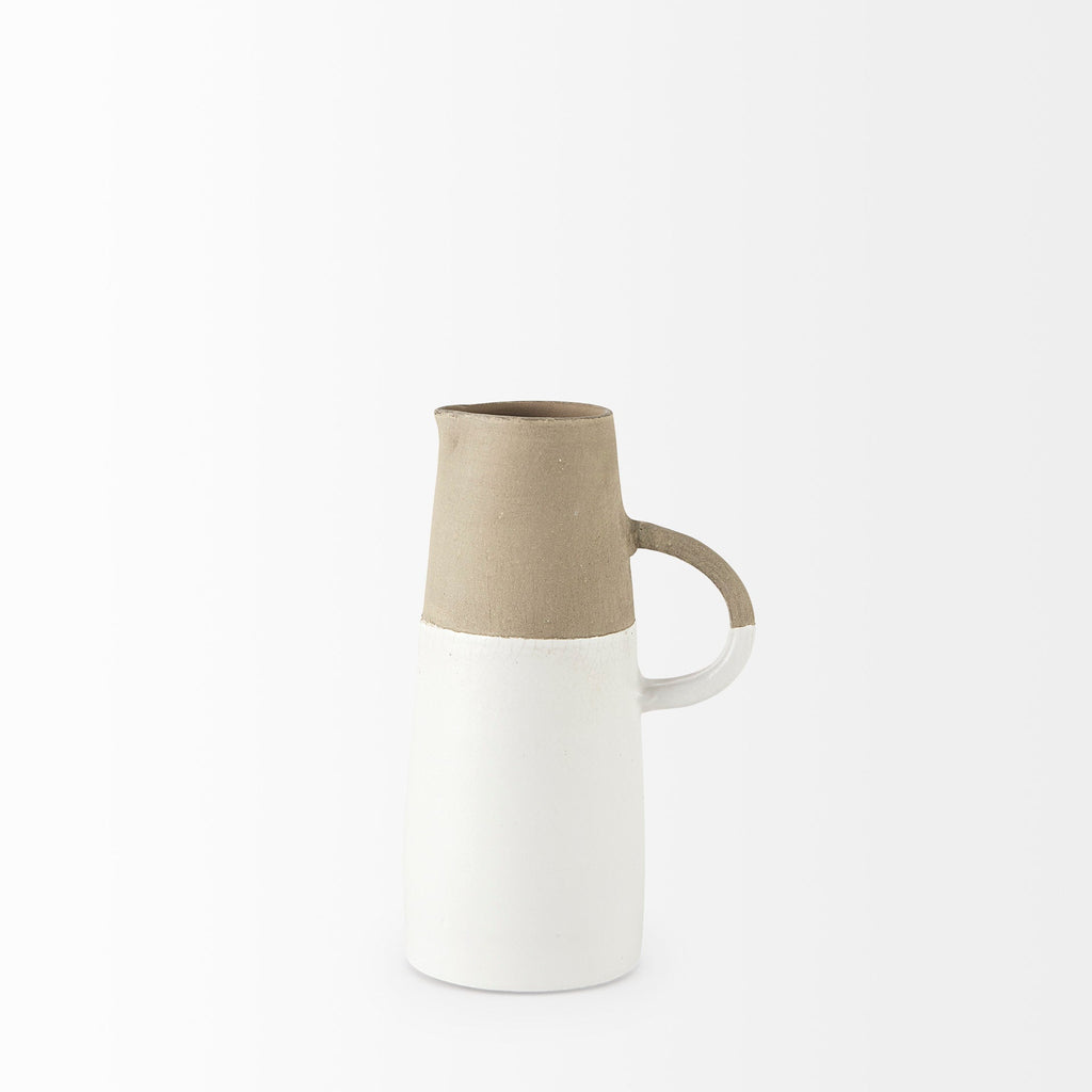 Mercana Garand 6.3" x 4.5" x 10.2" Ceramic Jug Vase