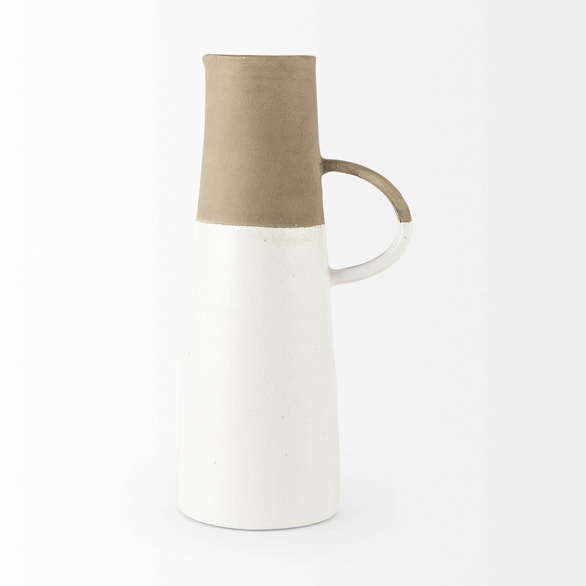 Mercana Garand 7.9" x 6.1" x 16.5" Ceramic Jug Vase