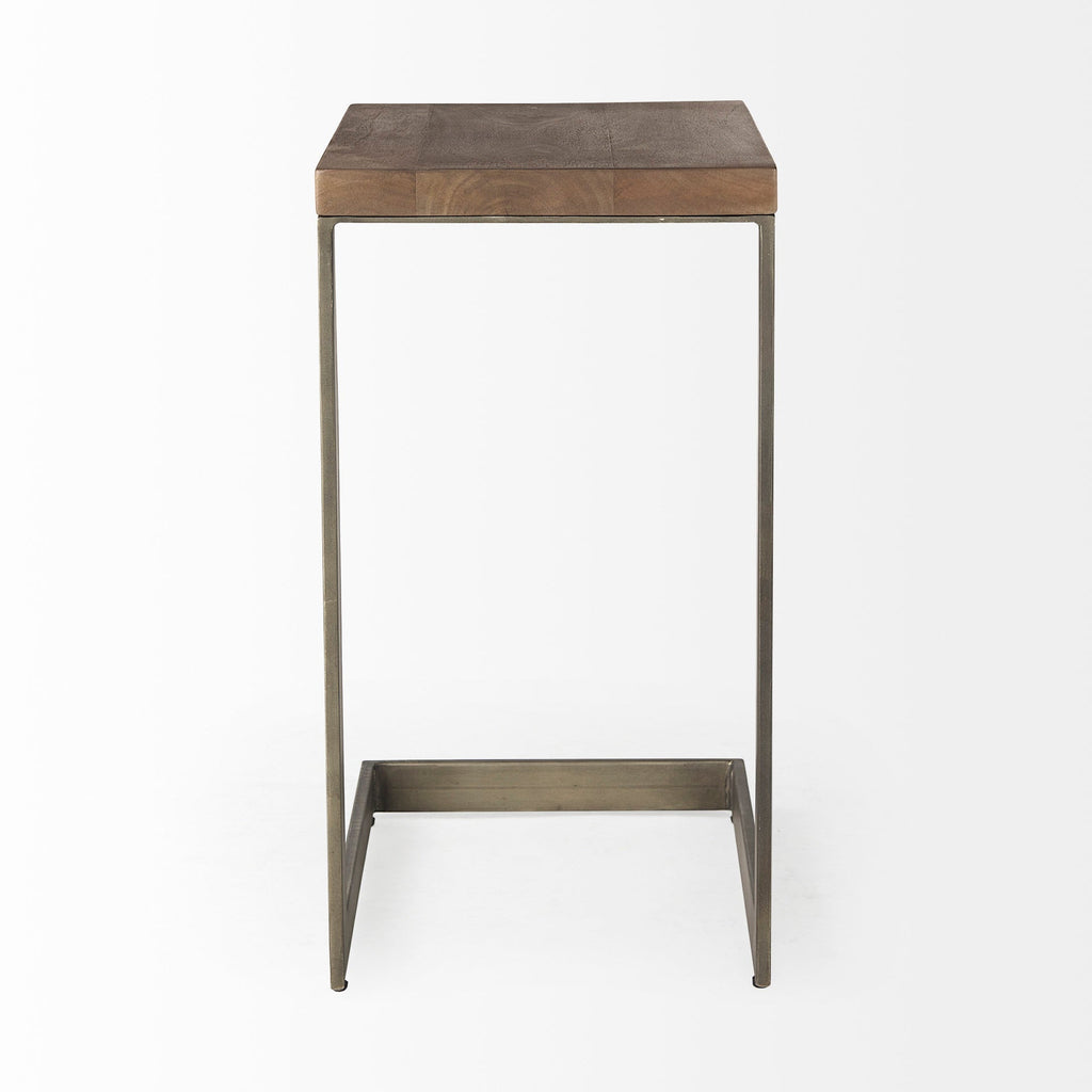 Mercana Faye 14" x 18" x 26" Solid Wood Side Table