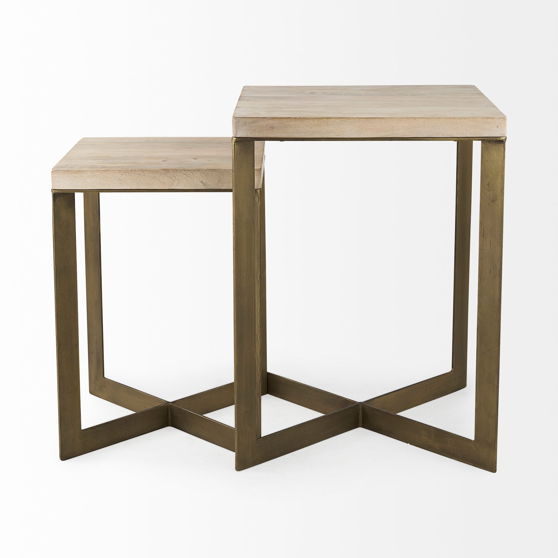 Mercana Faye 19" x 19" x 26" Solid Wood Side Table