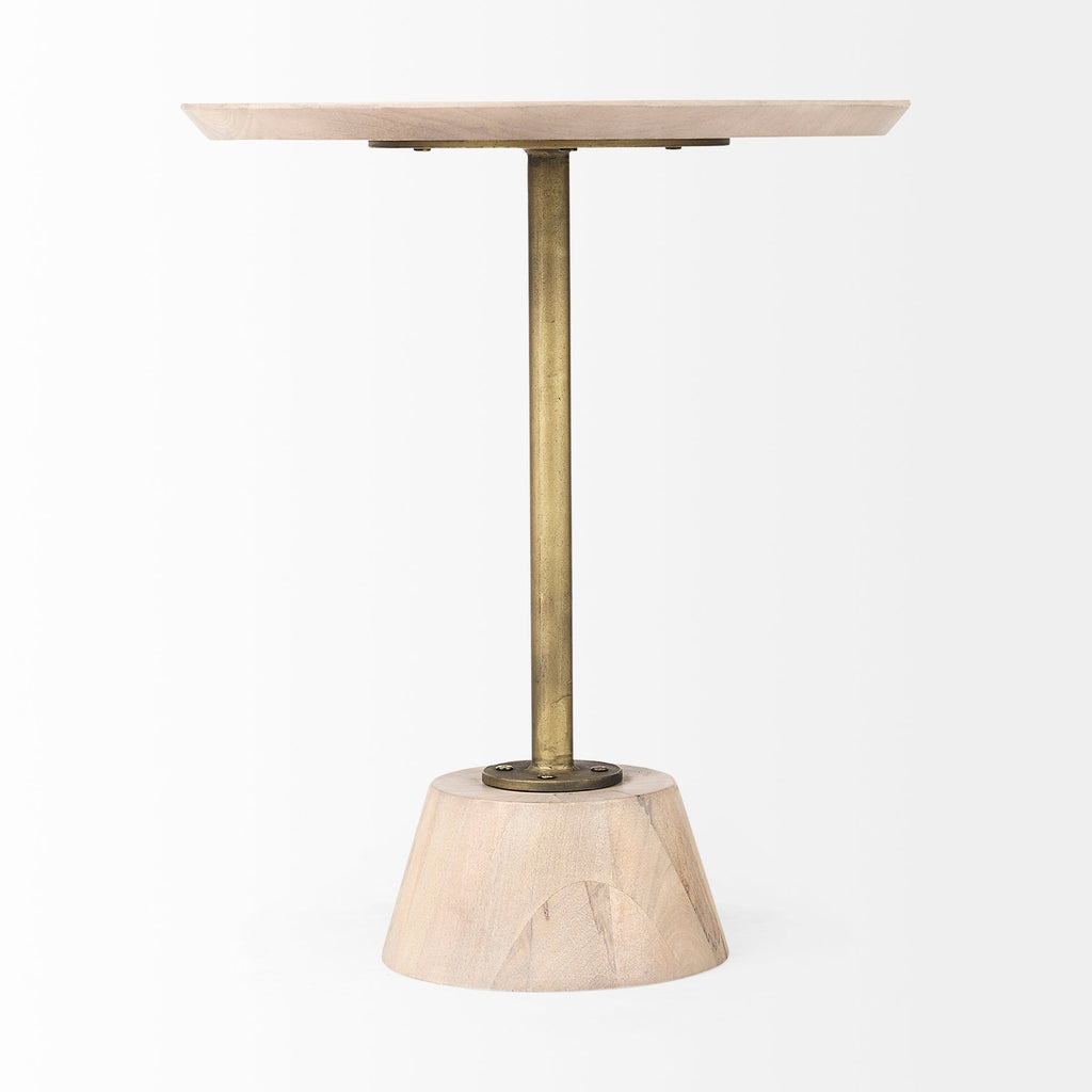 Mercana Maxwell 20" x 20" x 24" Solid Wood Side Table
