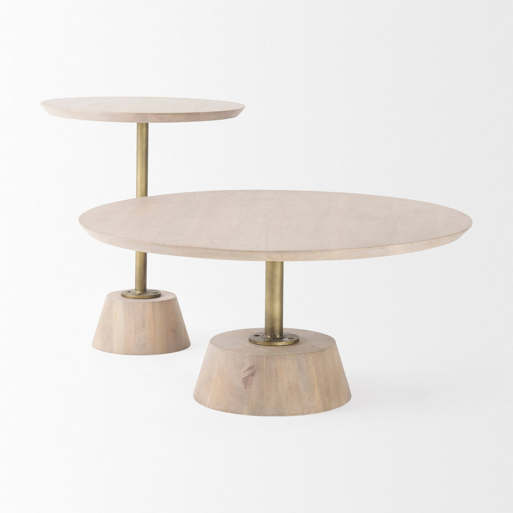 Mercana Maxwell 20" x 20" x 24" Solid Wood Side Table