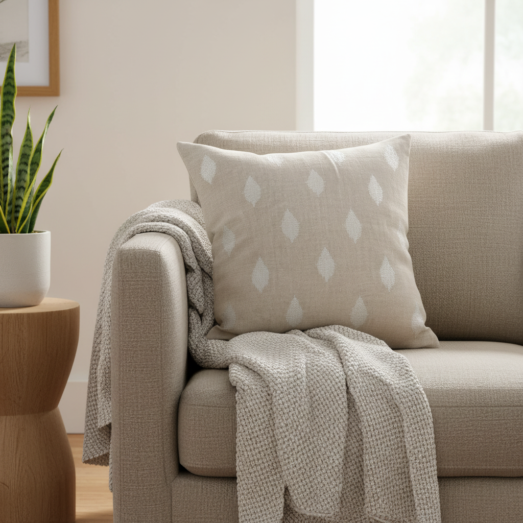 Mercana Enya 18" x 18" x 0.2" Linen Pillow cover