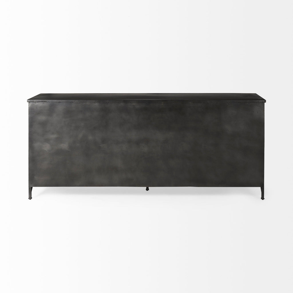 Mercana Poppy 79" x 16" x 33" Iron Sideboard