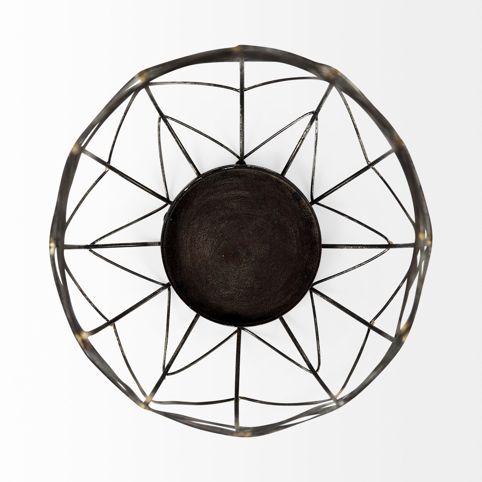 Mercana Petiole 8.3" x 8.3" x 16.1" Metal Candle Holder