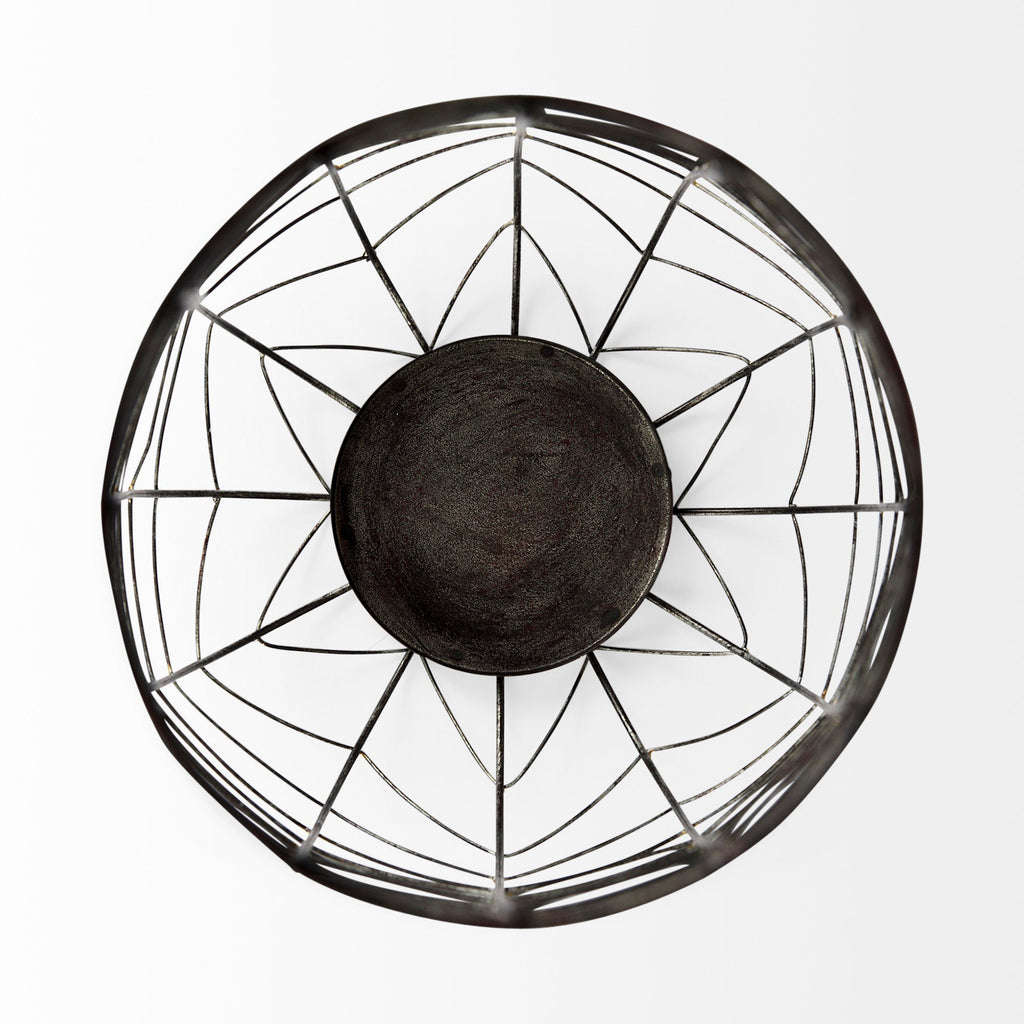 Mercana Petiole 10.8" x 10.8" x 24.2" Metal Candle Holder