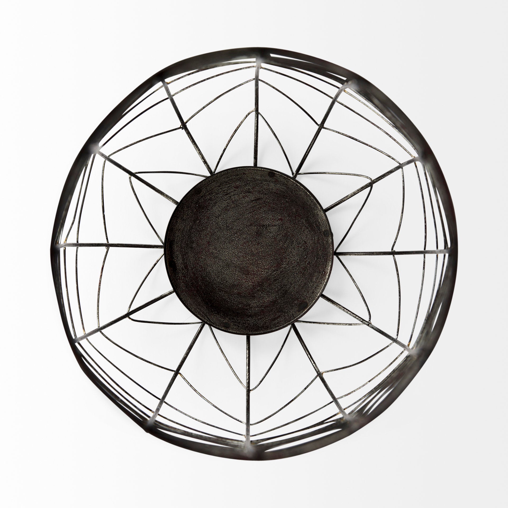 Mercana Petiole 10.8" x 10.8" x 24.2" Metal Candle Holder