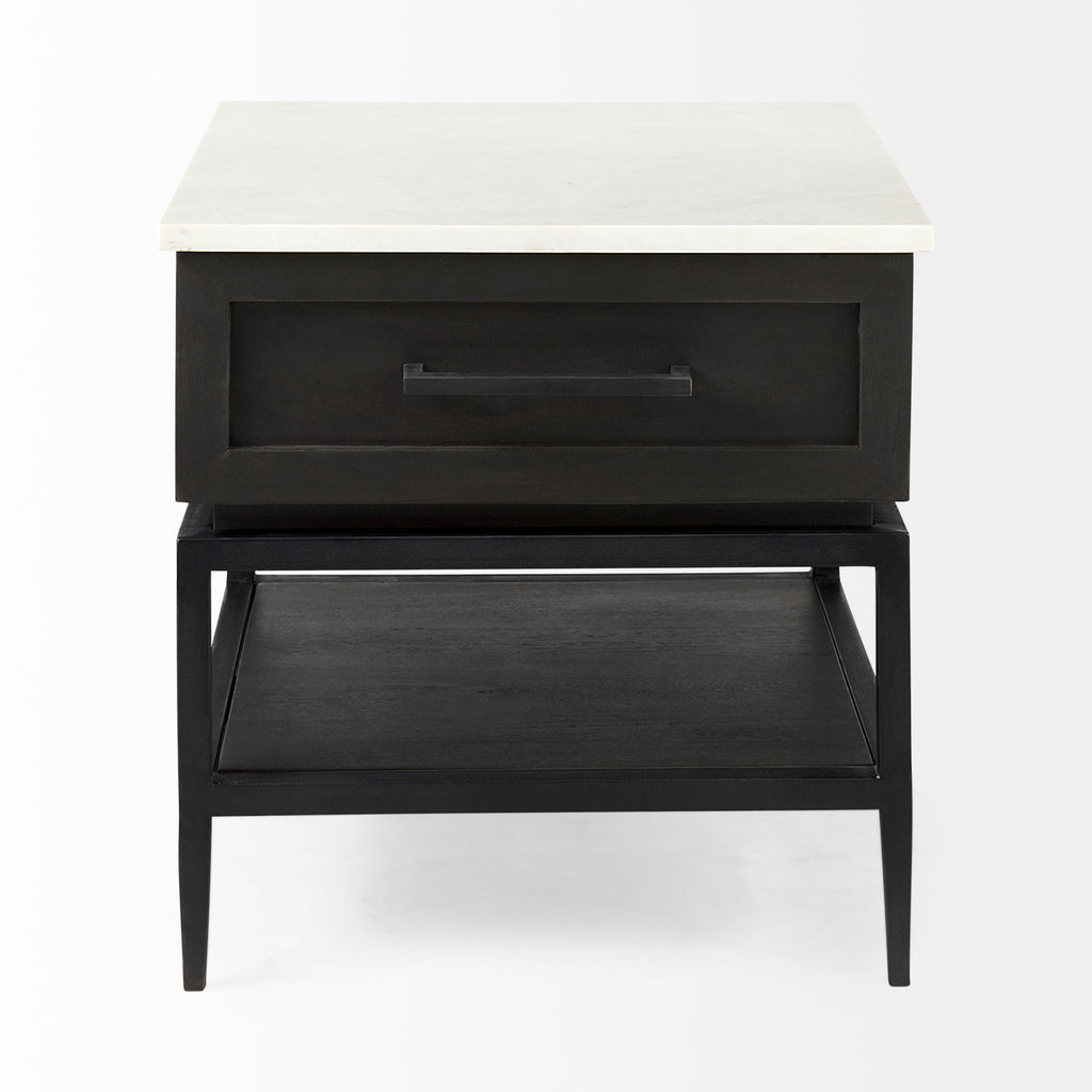 Mercana Divina 22" x 22" x 22" Solid Wood Side Table