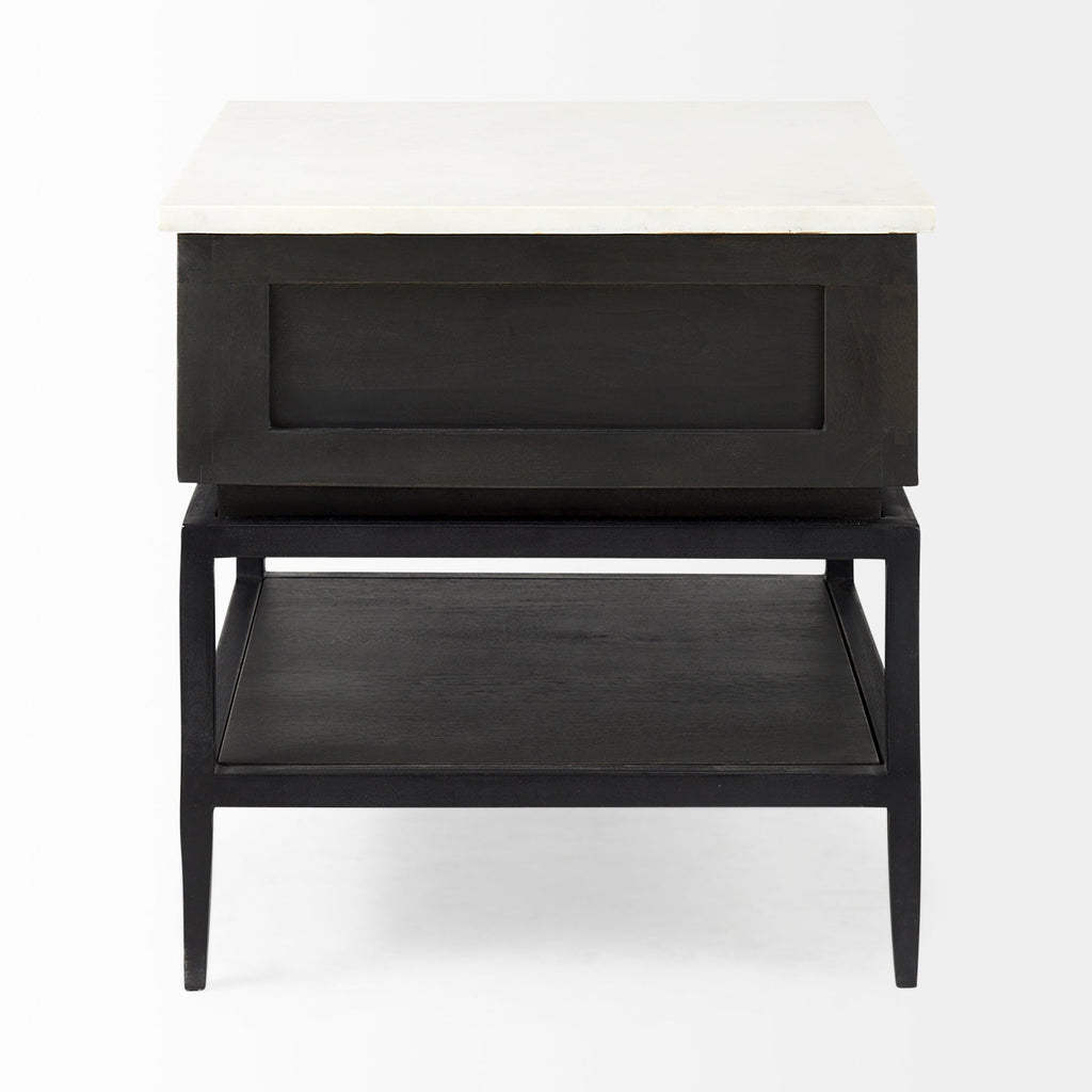 Mercana Divina 22" x 22" x 22" Solid Wood Side Table