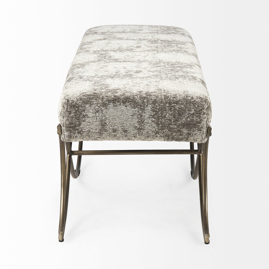 Mercana Ayla 55" x 17.6" x 18" Metal Bench