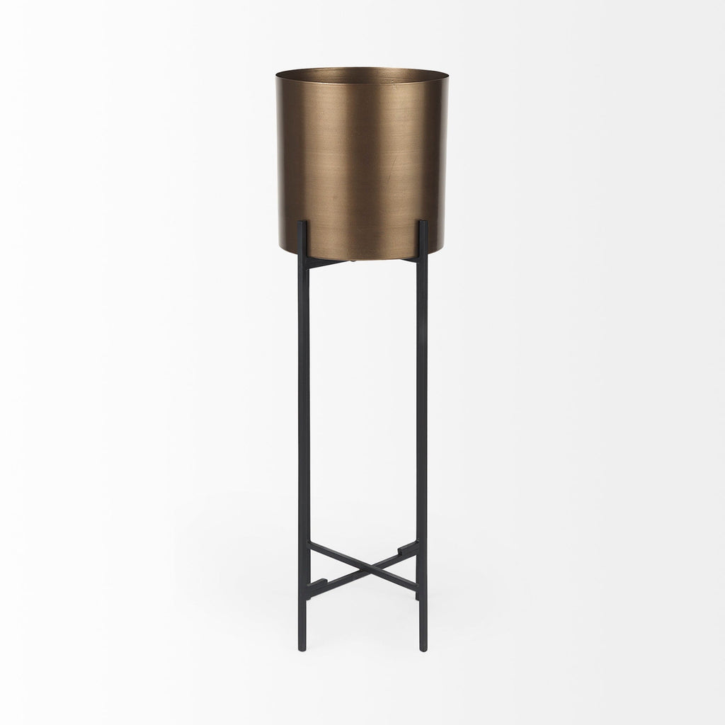 Mercana Sowerberry 10.8" x 10.8" x 33.1" Metal Pot