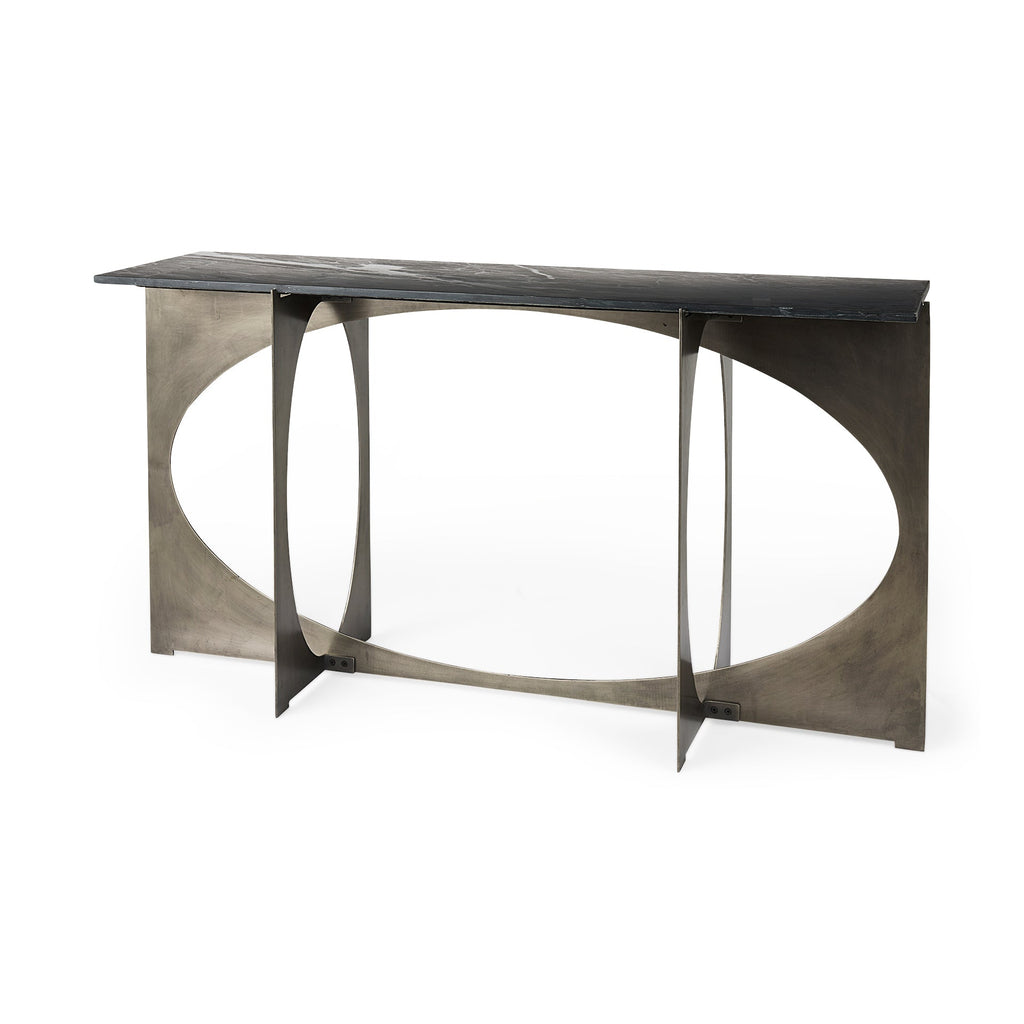 Mercana Reinhold 60" x 17" x 31" Iron Console Table