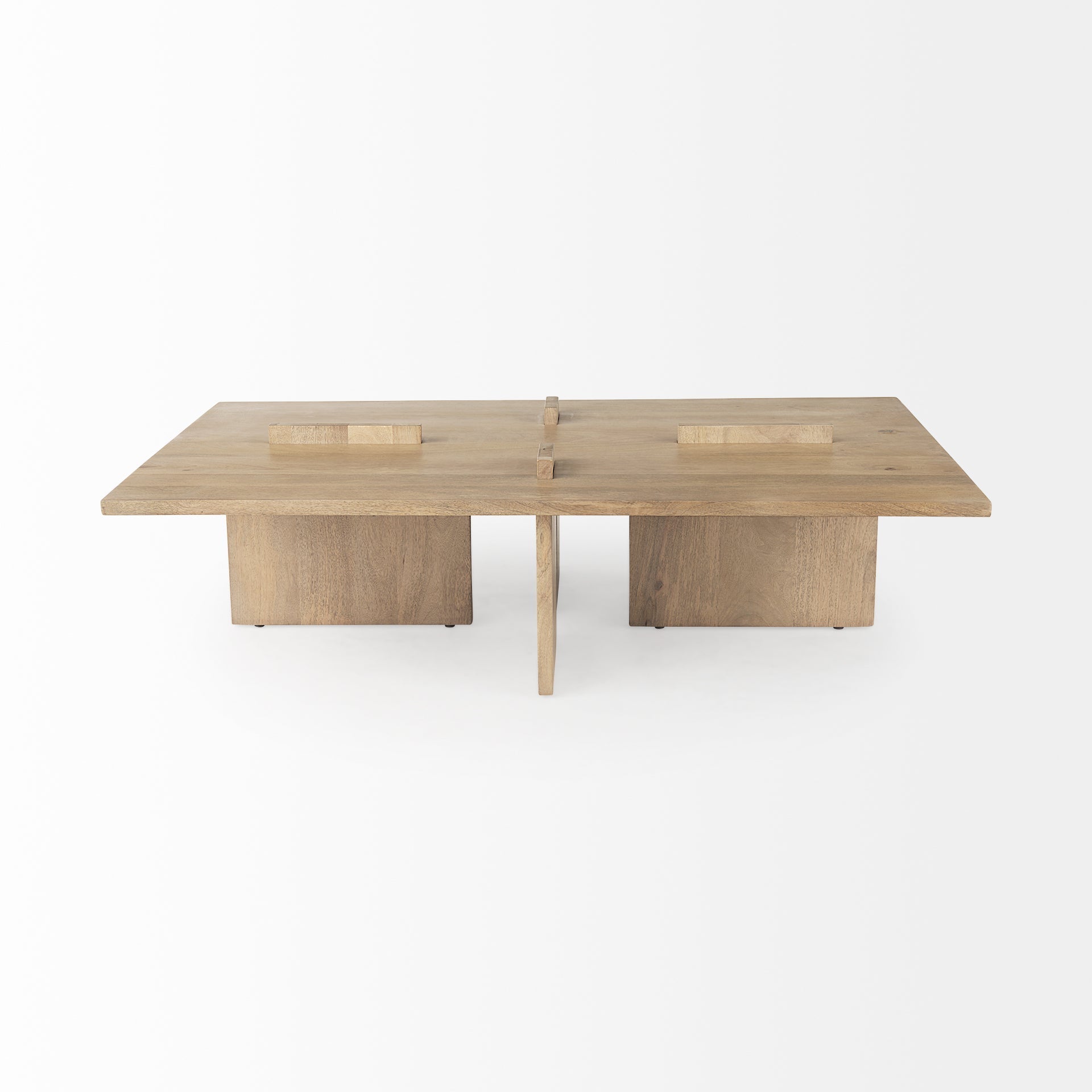 Mercana Aida 56" x 34" x 15.5" Solid Wood Coffee Table